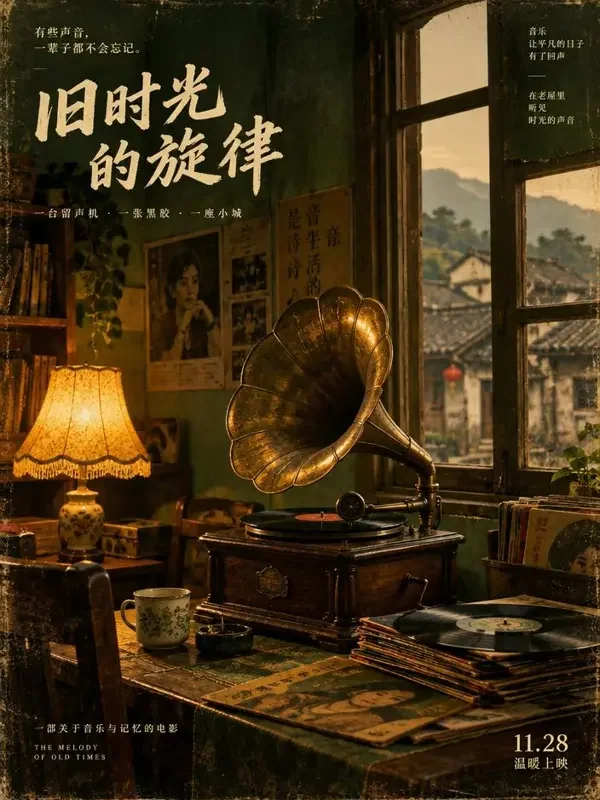 AI动漫剧黄《年轮里的歌》八十年代怀旧短剧封面